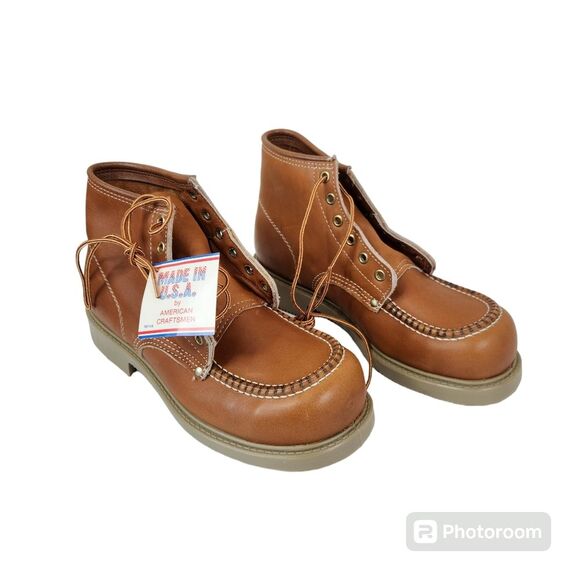 NEW Lehigh Mens Steel Toe Rubber Sole Chukka Boot 8 - Picture 1 of 11